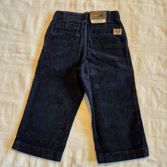Baby Gap boys size 2T navy blue corduroy pants, adjustable waist, NWT - Picture 2 of 6